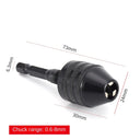 Keyless Drill Chuck Conversion Tool for Electric Drill Quick Bit Changes