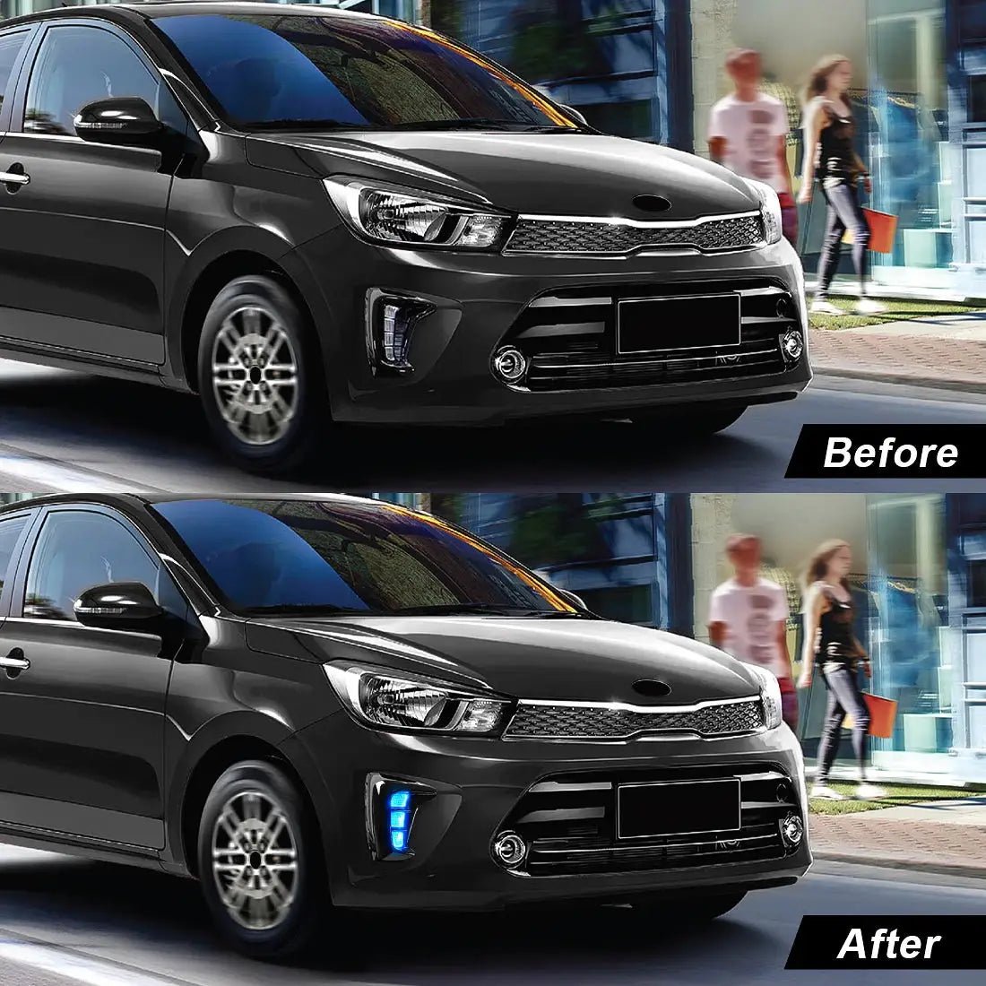Kia Pegas LED Fog Lamp Visibility Boost