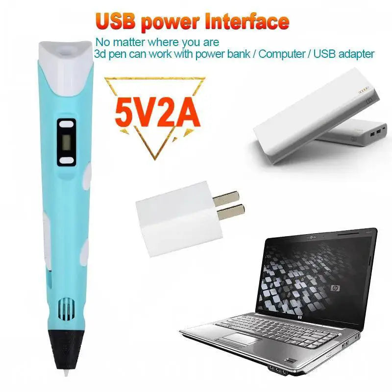 Kids 3D Printing Pen Creative Drawing Toy For Learning