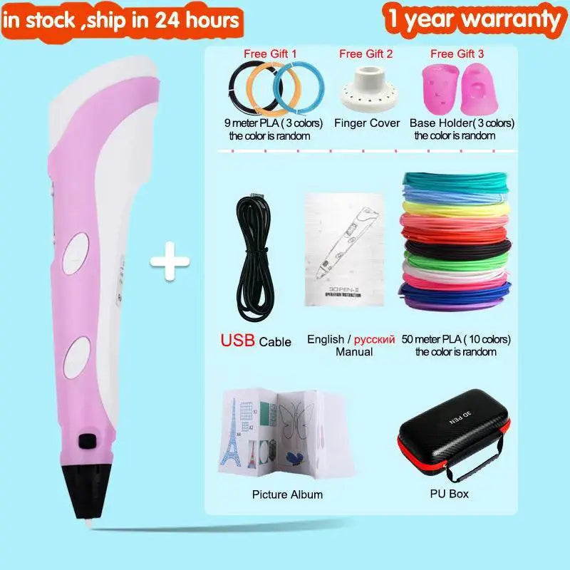 Kids 3D Printing Pen Creative Drawing Toy For Learning