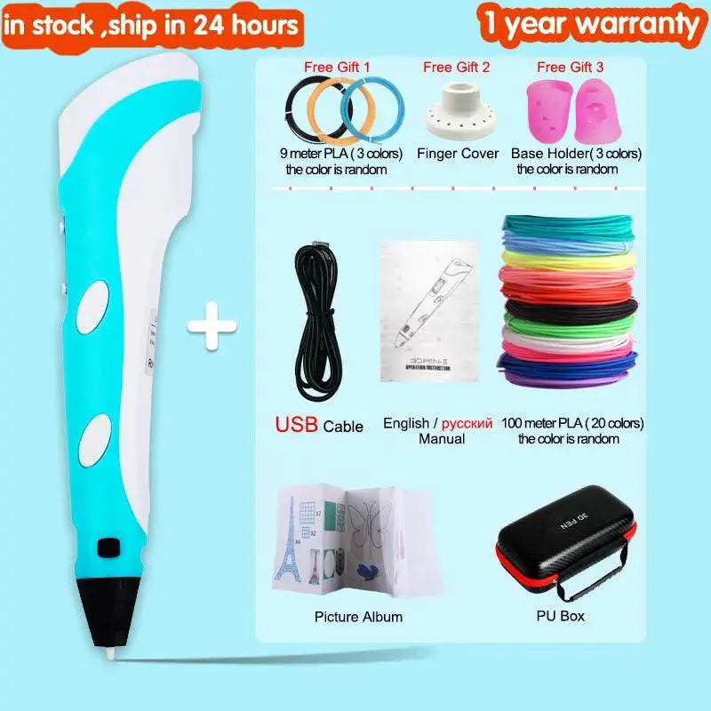 Kids 3D Printing Pen Creative Drawing Toy For Learning