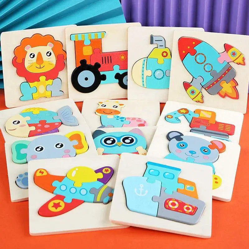Kids Animal Wood Puzzle Fun Educational Jigsaw Toy For Kids