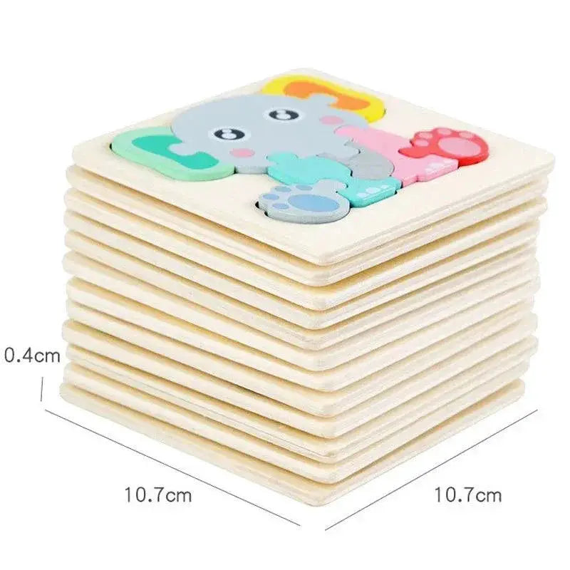 Kids Animal Wood Puzzle Fun Educational Jigsaw Toy For Kids