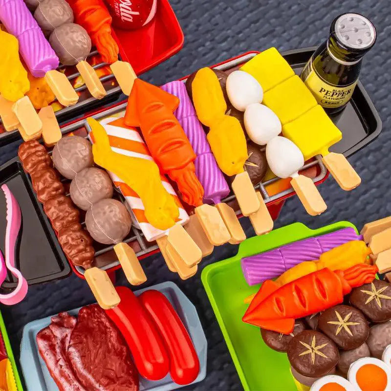 Kids BBQ Cooking Play Set Safe Kitchen Toys For Kids