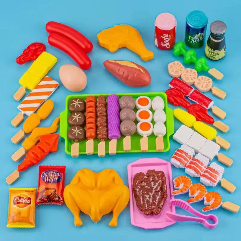 Kids BBQ Cooking Play Set Safe Kitchen Toys For Kids