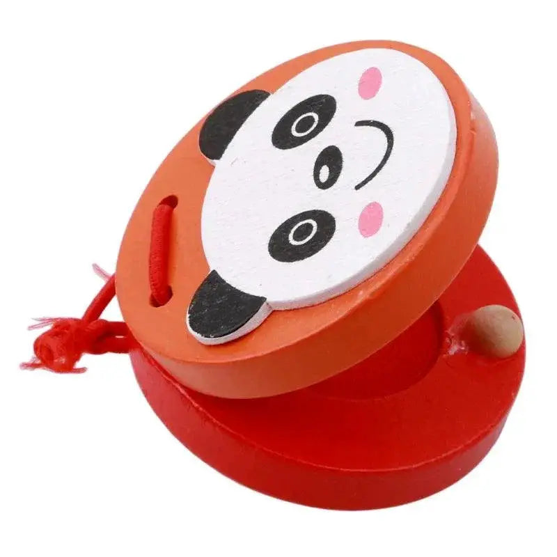 Kids Cartoon Wooden Castanets Musical Toys For Kids