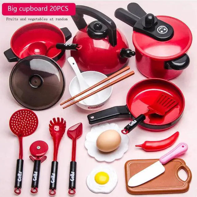 Kids Cooking Toy Set With Cutting Fruits And Accessories Fun
