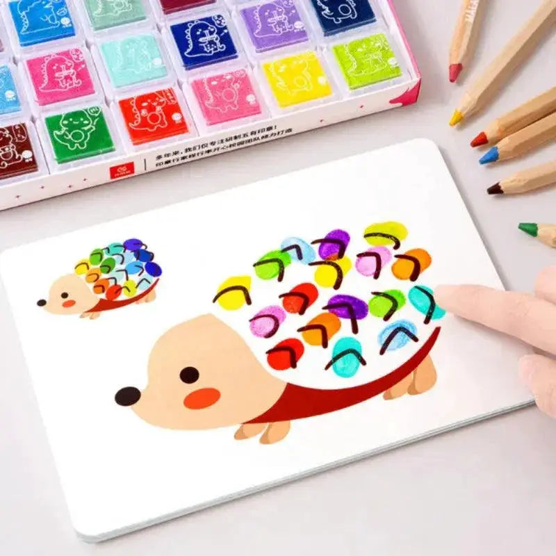 Kids Finger Painting Set Creative Coloring Doodle Toy