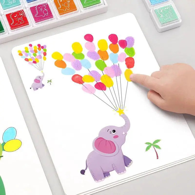 Kids Finger Painting Set Creative Coloring Doodle Toy