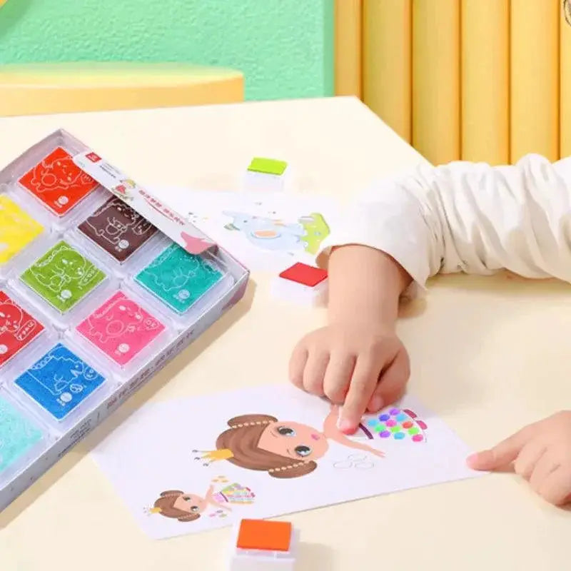 Kids Finger Painting Set Creative Coloring Doodle Toy