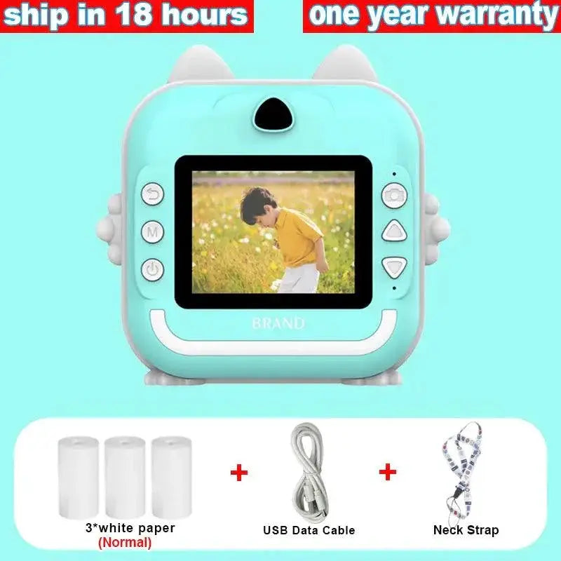Kids Instant Print Camera Educational Toy For Learning Fun