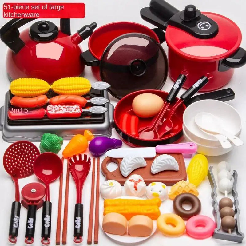 Kids Kitchen Playset Cooking Toys Set For Fun Learning
