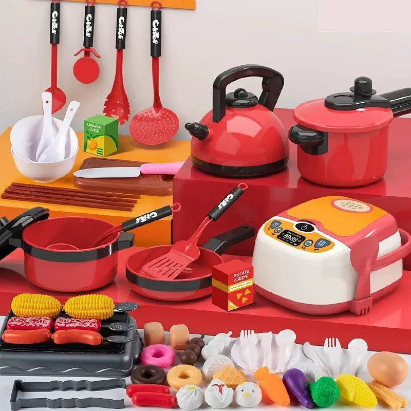 Kids Kitchen Playset Cooking Toys Set For Fun Learning