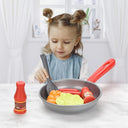 Kids Pretend Play Kitchen Cookware Set - 8PCS Food Toys