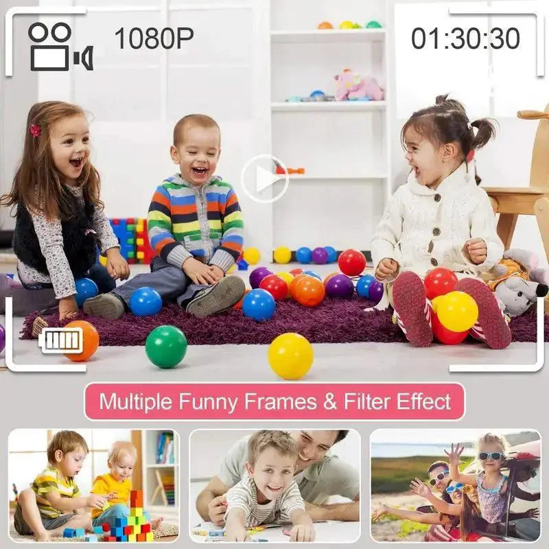 Kids Toy Camera Educational Video Fun And Creativity 1080P