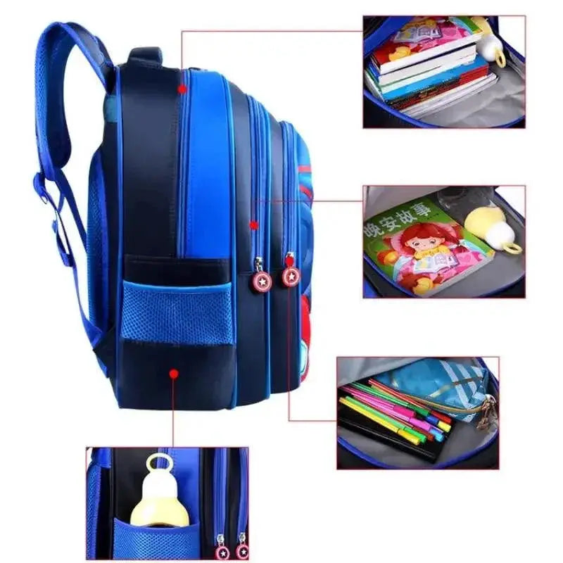 Kids Waterproof Nylon Backpack Ages 3 To 12 Stylish Fun