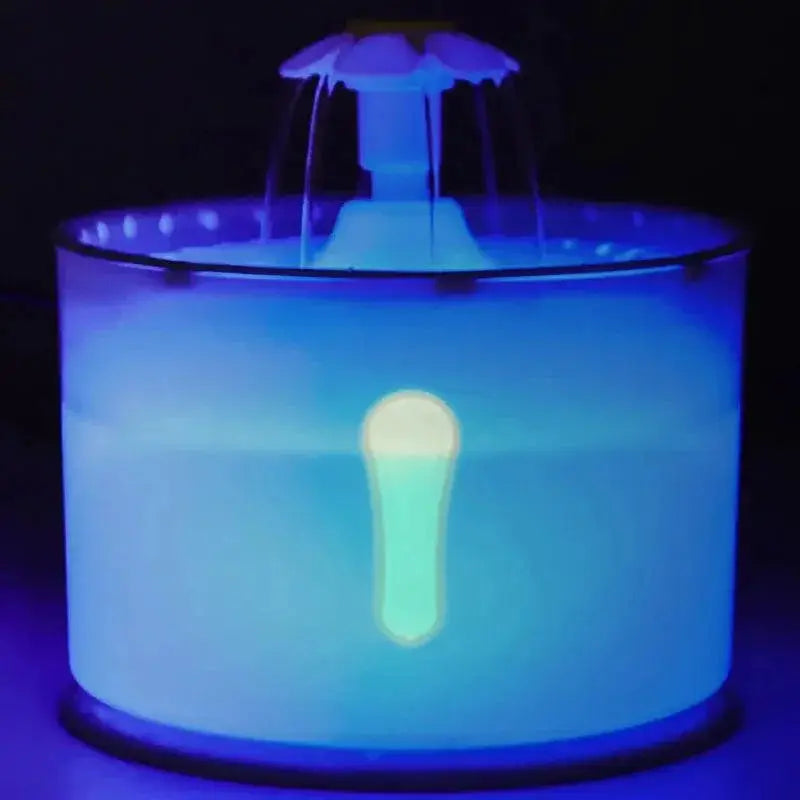 Kimpets Cat Water Fountain With LED Feeder And Filters