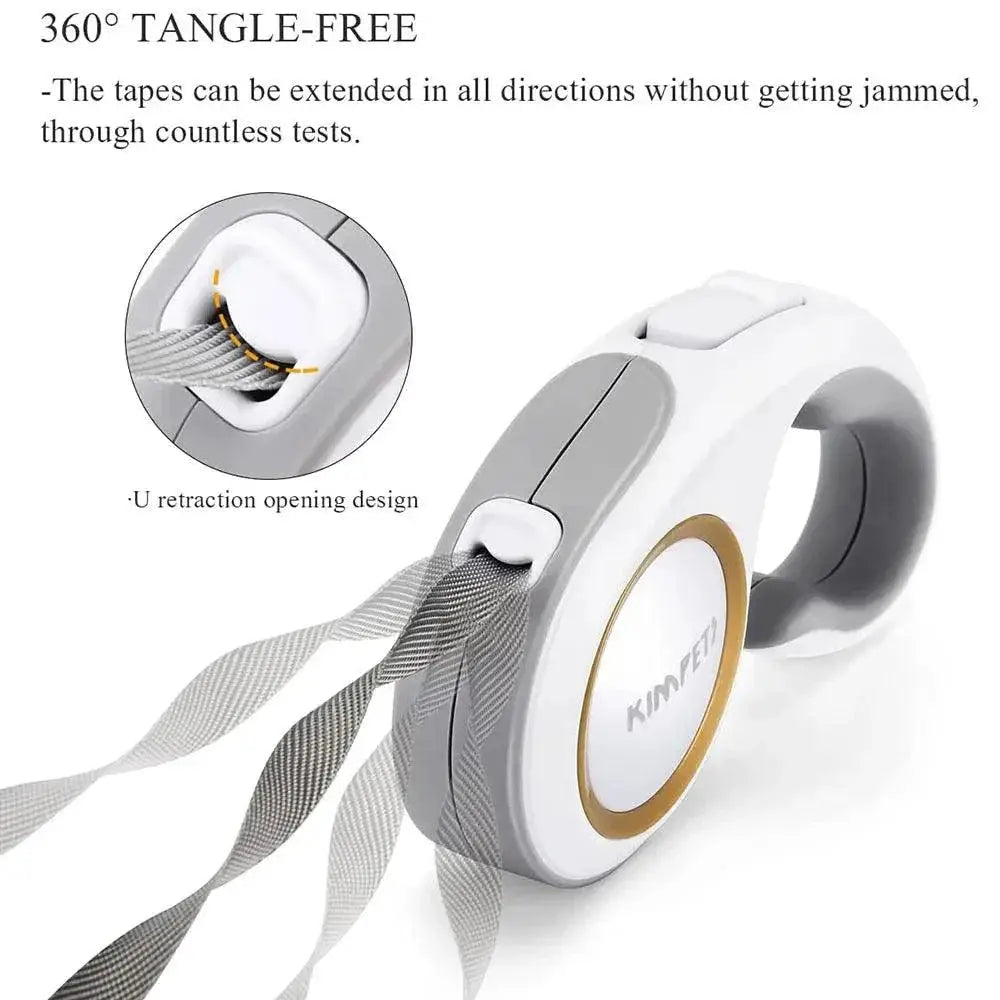 Kimpets Retractable Dog Leash Harness Belt for Small Pets