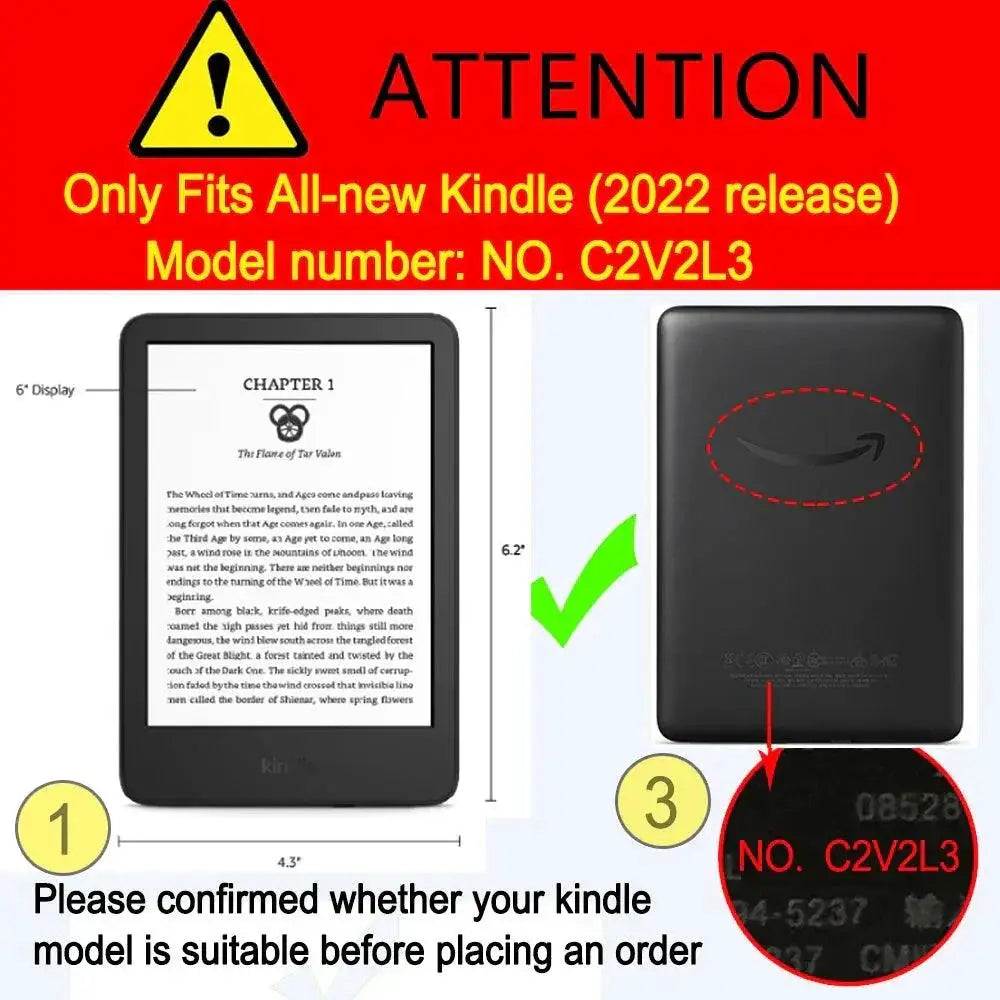 Kindle Fabric Cover And Leather Screen Protector Stylish