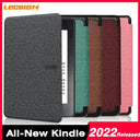 Kindle Fabric Cover & Leather Screen Protector Stylish Protection