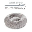 King Luxe Plush Dog Bed Cozy Round Bed for Pets Various Colors