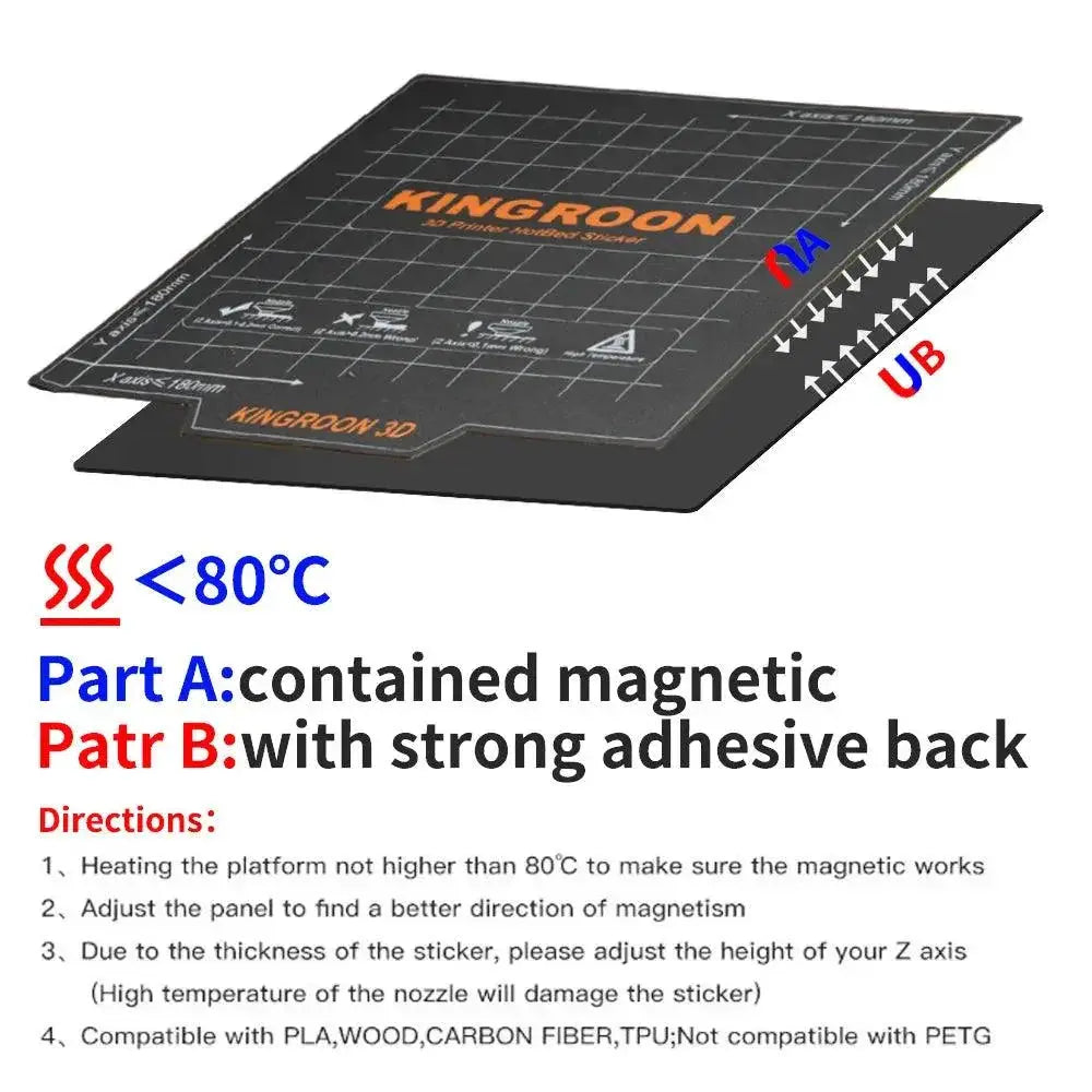 Kingroon Magnetic Heatbed For Efficient 3D Printing
