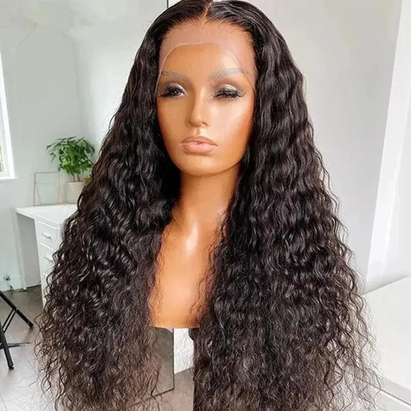 Kinky Curly Deep Wave Lace Front Wig 26 Inch Upgrade
