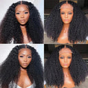Kinky Curly Indian Remy Hair Lace Front Wig Natural Look