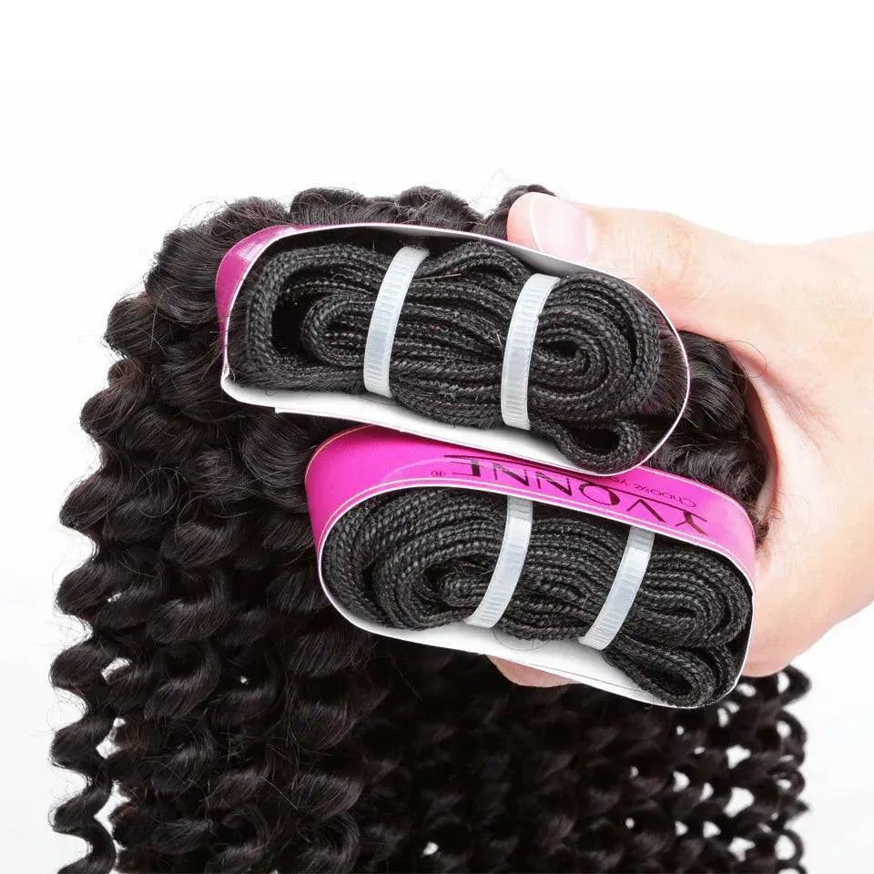 Kinky Curly Virgin Brazilian Hair Bundle For Volume Vivacity