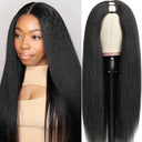 Kinky Straight U Part Wig - Versatile Synthetic Hair Solution