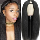 Kinky Straight U Part Wig - Versatile Synthetic Hair Solution