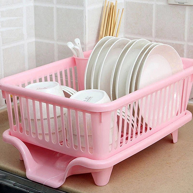 Kitchen Drainage Rack With Drainer Board For Countertop Dish Drying Utensils Pro