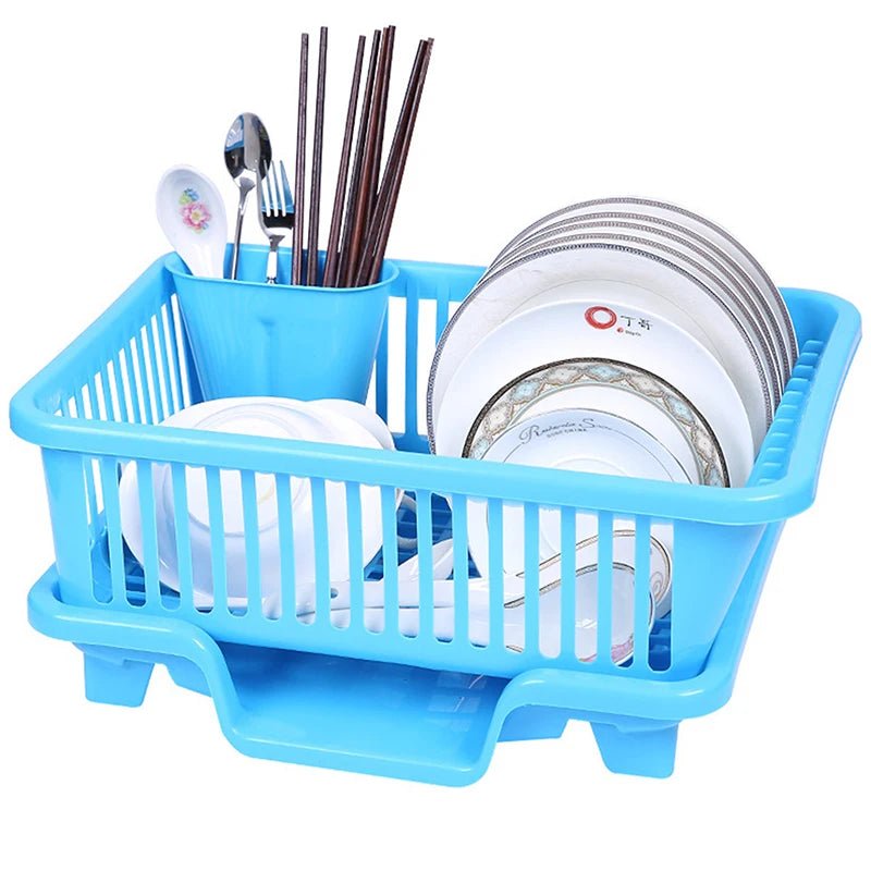 Kitchen Drainage Rack With Drainer Board For Countertop Dish Drying Utensils Pro