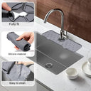 Kitchen Faucet Mat: Waterproof Sink Protector in Grey, Black, Orange