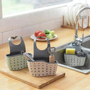 Kitchen Sink Rack Strainer Sponge Storage Basket Efficient Durable Space-Saving