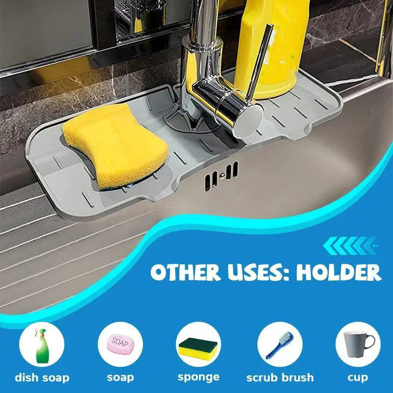 KitchenGuard Silicone Splash Guard Absorbent Mat 14.6 Inch