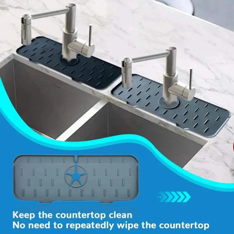 KitchenGuard Silicone Splash Guard Absorbent Mat 14.6 Inch