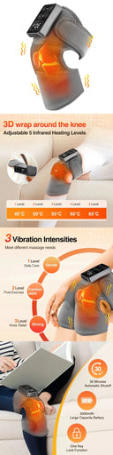 Knee Massager for Athletes Heat Relief