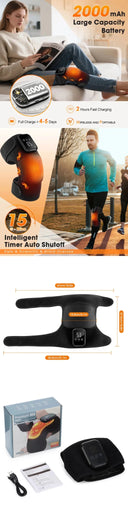 Knee Massager for Athletes Heat Relief