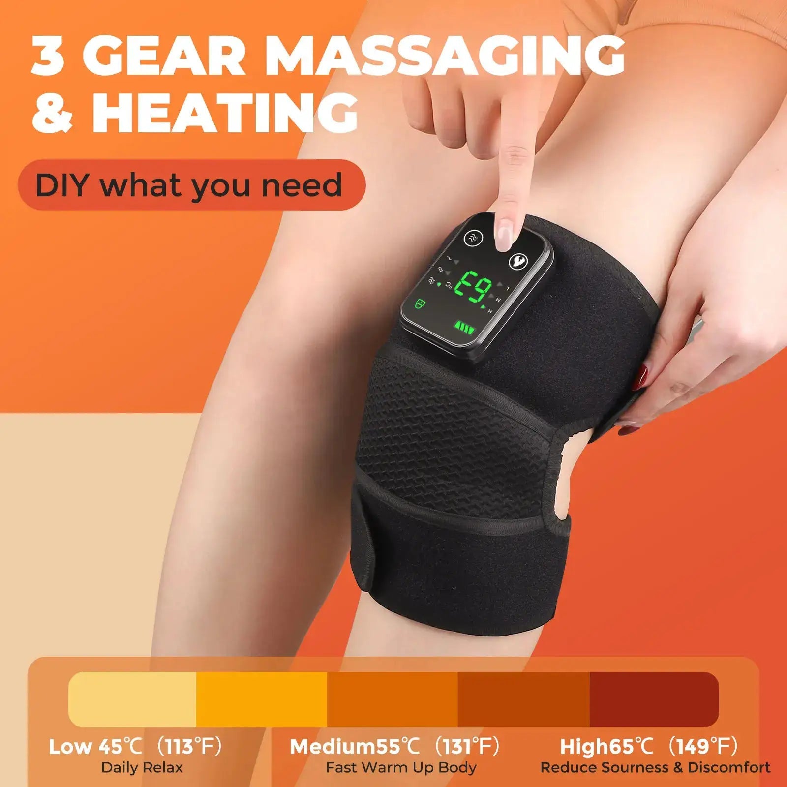 Knee Massager for Athletes Heat Relief