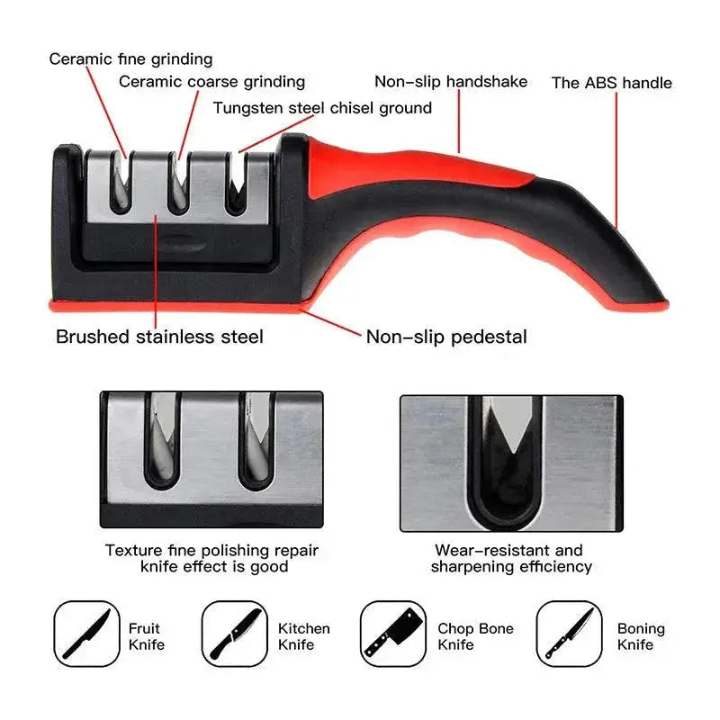 Effortless Knife Sharpener Kitchen Gadget for Sharp Knives