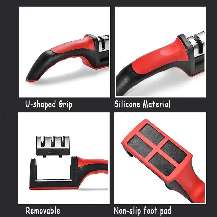 Knife Sharpener For Kitchen Knives Quick Precision Upgrade