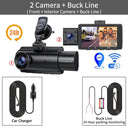 Kocam Dash Cam 3-Channel Car Cam with GPS Night Vision