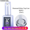 Kodies Sparkling Gel Top Coat for Nails