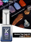 Kodies Sparkling Gel Top Coat for Nails