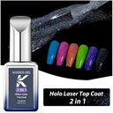 Kodies Sparkling Gel Top Coat for Nails