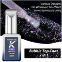 Kodies Sparkling Gel Top Coat for Nails