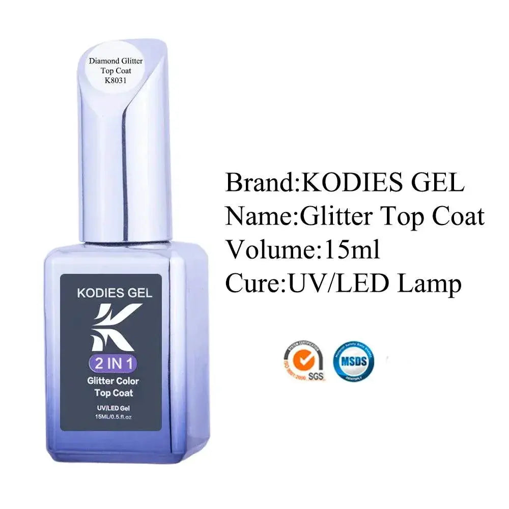 Kodies Gel Diamond Top Coat For Sparkling Glamorous Nails