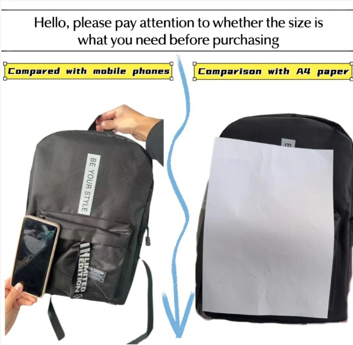 Korean Minimalist Backpack 20 - 35L OxfordUnisex CityExplorers - Versatile Storage