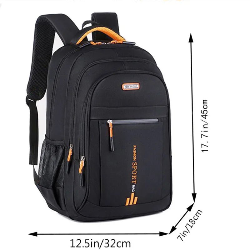 Korean Version Unisex Large Capacity Nylon Backpack 56 to 75L For School Travels
